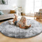 Tie-Dyed Fluffy Round Rug,Soft Area Rugs for Girls Room,Shaggy Rugs 6'X6' for