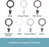 Kenney Brown Clip Curtain Ring, 5/8 In. To 3/4 In. (14-Pack)