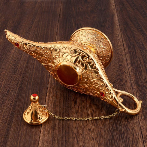 Gusnilo Rare Legend Aladdin Magic Lamp Collector's Edition, Alloy Color