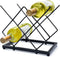 Small Wine Racks Countertop, 5 Bottle Capacity, Modern Black Metal Wine Bottle Holder for Home Kitchen Bar