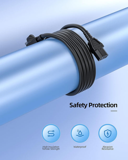 6Ft 3 Prong AC Power Cord Cable for Instant Pot, Electric Pressure Cooker, Rice Cooker, and More