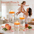 36 Packs 3 Inch 8-10 Honey Peach Scented Floating Candles, Hours Burn Time Sweet Peach Highly Scented Floating Candles