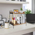 Coffee Bar Accessories and Organizer, 2 Tier Wood Coffee Tray for Bathroom Counter, Kitchen, Coffee Lover