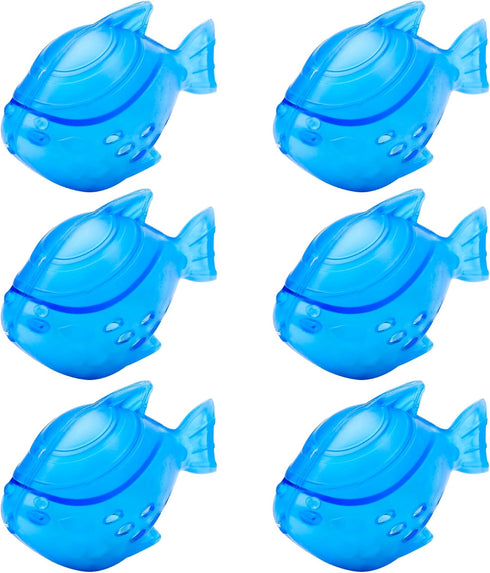 Funmit 6 Pack Universal Humidifier Cleaner Fish, Compatible with Most Humidifiers and Fish Tanks, Blue