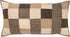 VHC Brands Kettle Grove King Sham, 21x37, Primitive Country Patchwork Design in Black and Creme