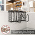 SWTYMIKI Movable Kitchen Sink Caddy - Stainless Steel Sponge Holder with M Shape Hook for Dish Sponge, Brush, Organizer