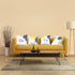 Tatuo 4 Pcs Flower Pillow Covers, 18x18 Inch Decorative Cushion Cases for Bed Couch Sofa (Yellow Series)