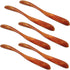 Honbay 6PCS Handmade Wooden Butter Knife Jelly Cheese Spreaders Sandwich Spreaders Condiment Spreaders