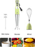 Immersion Hand Blender - UTALENT 3-in-1 8-Speed Stick Blender with Milk Frother and Egg Whisk - Green