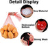 Reusable Produce Mesh Bags, 24 Inch Seafood Boil Bags for Crab Clam Cooking, Eco-friendly Fruit Vegetable Net (100Pcs)
