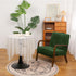 NICEEC Green Spandex Mid Century Chair Covers Stretch Accent Chair Slipcovers with Arms Super Soft Modern Arm Chair