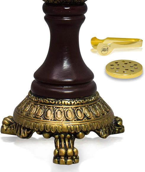 AM Lux Globe Incense Burner, Bakhoor Cone Holders for Office & Spiritual D cor (Bronze)