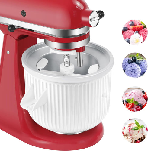 GLINK Ice Cream Maker Attachment for KitchenAid Stand Mixer, Compatible with Kitchenaid