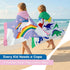 Towel Amigo 100% 50"x30" 2 Kids Hooded Beach Towel Cotton, Large Size with Snaps, Soft & Absorbent Bath Poncho