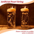 Geosar 48 Pcs Artificial Pearls Strings - Faux Vase Fillers Decorative Bead Garlands for Wedding Table Centerpieces