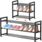 Expandable Shoe Rack Small Shoe Storage Narrow Shoe Racks Metal Show Rack