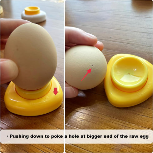Magnetic Egg Piercer for Hard Boiled Eggs, Jawbush Egg Poker Tool with Safety Lock and Stainless Steel Pin