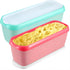 Boxdljh Ice Cream Containers Set of 2, 1.5 Quart Ice Cream Tub, Reusable