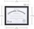 Malden International Designs Wooden Document Frame, 8.5x11, Black