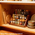 Arflo Countertop 3 21 Acacia Wooden Spice Rack for - Tiered Spice Rack Organizer for Cabinet - Kitchen Spices