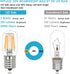 E17 LED Bulb for Microwave Oven Light, 2W Warm White Replacement Bulb, 2 Pack