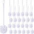 Mimorou 25 Pcs White Toilet Brush, Bathroom Toilet Bowl Brush, Soft Bristle
