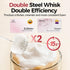 YARRAMATE Rechargeable Milk Frother with Stand, Coffee Frother Stirrer Wand, Handheld Drink Mixer with Stainless Steel