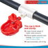 8 Pack Set 1/2'' Dreyoo Automatic Chicken Waterer, Complete with PVC Tee Fittings, Float Valve Controlled Automatic