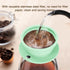 2 Pieces Collapsible Paperless Travel Pour Over Coffee Dripper Kit, Single Cup Travel Pour Over Coffee Maker Camping, Portable Silicone PourOver Coffee Filter Reusable (Purple+Green) by VVGCS