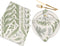 Leaves and Herbs Cloth Napkins Set of 4, Vintage Style Washable Dinner Napkins