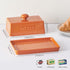 Ceramic Butter Dish with Lid, Large Butter Container for East & West Coast Butter Storage, Porcelain Butter Holder