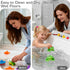 DubiLaka 31.5" Bathtub Splash Guard for Kids & Toddlers - Silicone Play Shelf & Toy Storage Tray with Strong Suction