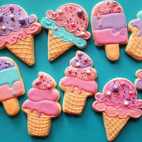 Soft Serve Ice Cream Cone Cookie Cutter - 4" Made in USA by Ann Clark