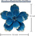 Metal Flower Wall Sculpture, 9.5" Rustic Modern Floral Artwork, Distressed 3D Layered Vintage Iron Flower Hanging Accent