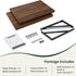 12 Inch 16W 12D Set 2, Floating Shelves, Deep Rustic Wood Wall Storage, x Wall Shelves of Heavy Duty Metal Brackets