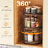 3 Countertop 10.2" 10.2" 18.5", Snughome Lazy Susan Organizer, Tier Rotating Spice Rack, Turntable Lazy Susan Kitchen