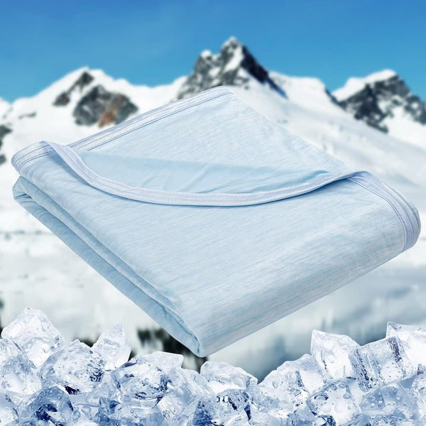 HOMFINE Cooling Blankets for Hot Sleepers - Lightweight Soft Double Side Enhanced Cooling Blanket, 50 x 70 inches,