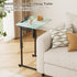 Fleecy day Folding TV Tray Table,Adjustable TV Dinner Table with Sturdy MDF Top,Eating Trays for Living Room with No