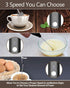 Rechargeable Electric Milk Frother, 3 Speeds Stainless Steel Whisk for Coffee, Cappuccino, Chocolate, Tea