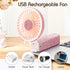 Mudder Crystal Bling Rhinestone Mini Handheld Fan, Portable USB Rechargeable, Battery Operated Small Folding Fan for