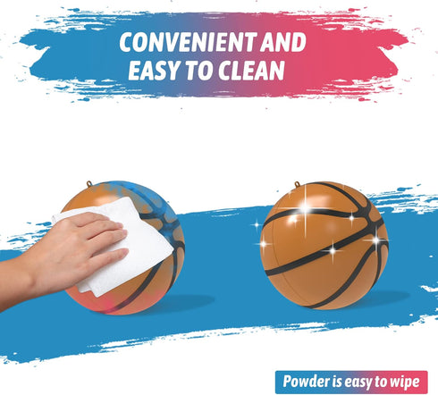 POPUPARTY Gender Reveal Basketball with Pink & Blue Powder, for Baby Boy or Girl Gender Reveal, Party Supplies