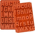 2 Pack Uppercase Letters Crayon Mold Lowercase Alphabet Chocolate Baking Mold Resin