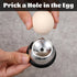 APLZGMG Stainless Steel Egg Piercer for Hard Boiled Eggs with Retractable Pin, Heavy Duty Egg Poker to Get Good Hard