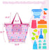Extra Large Mesh Beach Bag with Drawstring - Lightweight Foldable Sand Toy Bag for Beach Travel Essentials, Seashell