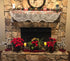 DoubleWood 20"x90" Christmas Decor Fireplace Scarf, White Lace Jesus Christmas Decorations Table Runner for Holiday