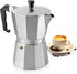 Mixpresso 3 Cup Moka Pot Cuban Coffee Maker for Gas, Electric Stove Top, Classic Italian Espresso Maker, 5 Oz