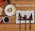 Spoon Rest for Stove Top - Kitchen Counter Spoon Holder for 3 Spoons, Ceramic Spoon Rest with Bear Picture