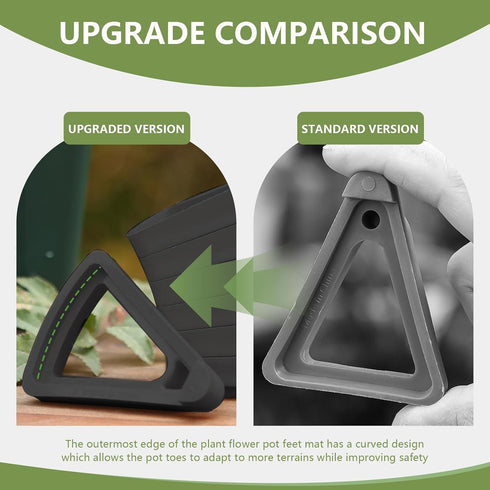alalalight 12PCS Flower Pot Risers ToesInvisible Plant Pot Feet for Outdoor PlantersIndoor Secure Compressive