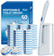 FAMYLI Disposable Toilet Brush Set with 60 Replacement Heads, Toilet Cleaning Replacement Pads,