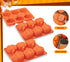 Pumpkin Muffin Mold, 3 Pack Pumpkin Cake Pan Silicone Molds for Thanksgiving Baking, Cupcake Pan